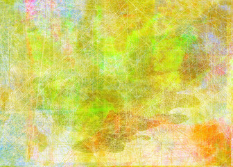 Fototapeta premium Yellow abstract with warm overlays and circular arc textures. The layered arrangement produces rhythm and vibrancy, resembling agricultural fields, golden fabrics, or luminous surfaces enriched