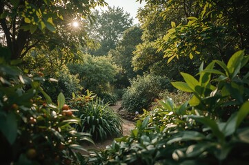 Lush green leaves in a natural setting during spring and summer