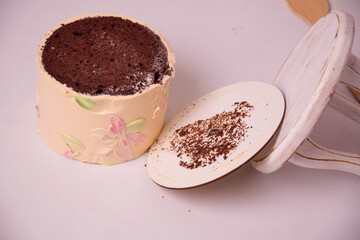 heart shaped chocolate cake