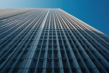 Surface pattern of a tall building, exterior walls featuring windows