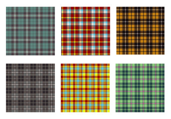 plaid flannel checkered seamless pattern background
