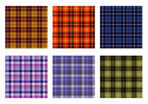 plaid flannel checkered seamless pattern background