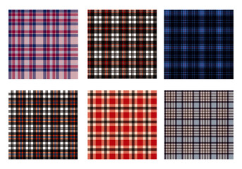plaid flannel checkered seamless pattern background
