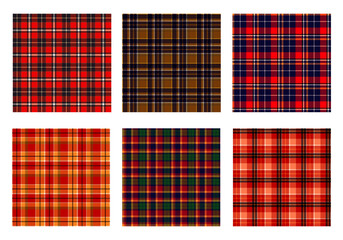 plaid flannel checkered seamless pattern background