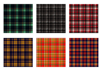 plaid flannel checkered seamless pattern background