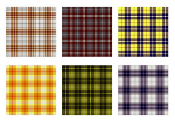 plaid flannel checkered seamless pattern background
