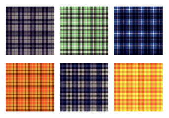 plaid flannel checkered seamless pattern background