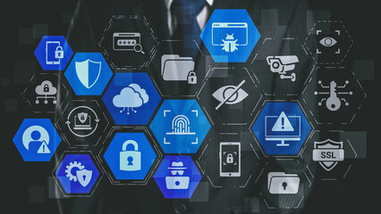 Cyber security protection and cyber security strategies against cyber threats, system hacks,...