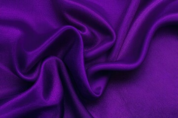 Obraz premium Abstract Wavy Textile in Shades of Purple