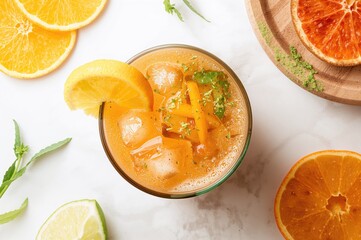 A genuine Thai tea infusion enhanced with a hint of lime