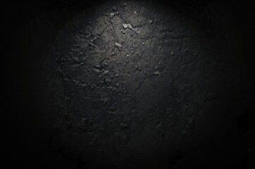 Dark backdrop illuminated by a focused beam of light