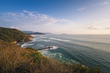 Stunning panorama of the eastern ocean line