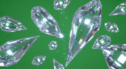 Stunning clear diamonds sparkle and dance, creating a luxurious and vibrant visual for your next project.