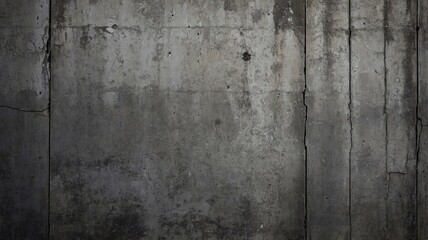 Fototapeta premium Textured gray concrete wall with subtle variations and imperfections, showcasing an industrial aesthetic.