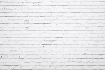 Obraz premium Solid white background on a brick wall