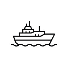 Obraz premium ship on white background