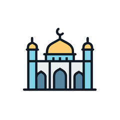 taj mahal vector illustration