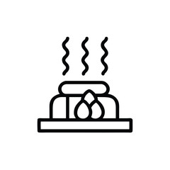 illustration of smoking pipe with smoke