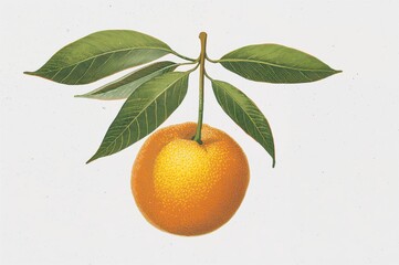 A small, round citrus fruit known as mandarin orange, commonly consumed fresh or in fruit salads.