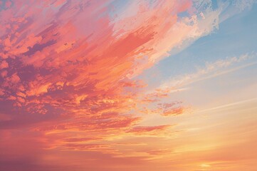 Fototapeta premium Abstract background of a sunset sky