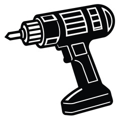 drill vector icon on white background