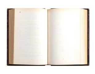 Open Book, Blank Pages, Reading Material.