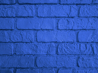 Blue Brick Wall Texture with Rugged Surface for Interior Decor