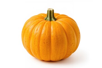 Yellow Pumpkin (Cucurbita moschata Durch) Isolated on a White Surface