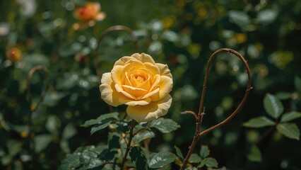 Photo of a yellow rose