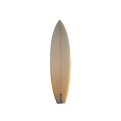 Classic White Surfboard with Orange Pinstripe Detail on Black Background surfing ocean