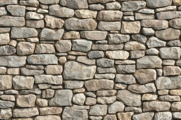 Continuous pattern of stone wall texture