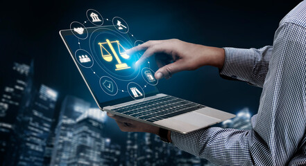 Justice system ensures legal governance and fairness. Justice system protects rights, system...