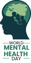 World Mental Health Day Concept