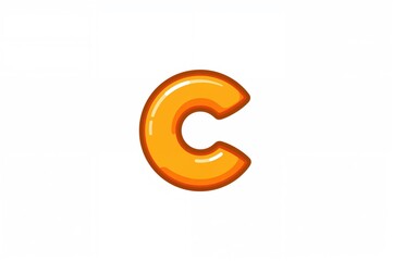 Vitamin C Cartoon Icon for Web Design on White Background