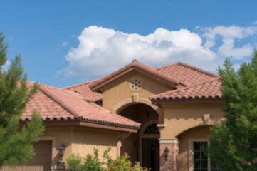 Picture of a Home Featuring a Tiled Roof