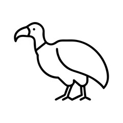 Illustration of a dodo bird extinct flightless bird outline drawing vector graphic design icon image art © VECTOR STORE