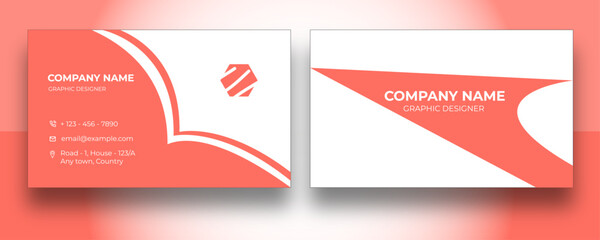 Dynamic Arc Business Card Template – Professional Graphic Design Layout
