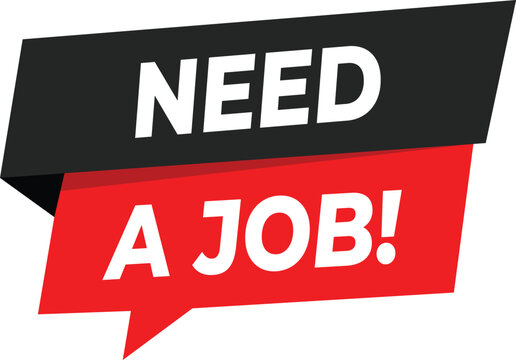 Need a Job Banner Vector Illustration for Recruitment HR Campaigns Hiring Announcements Career Posters Flyers and Social Media Ads