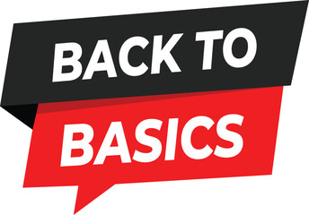 Back to Basics Banner Vector Illustration for Education Training Campaigns Tutorials Marketing Posters Flyers and Social Media Content