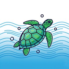 Vector ai turtle shape