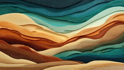 Abstract layered landscape