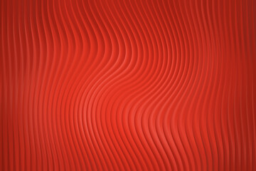 Obraz premium Abstract red texture featuring wavy lines creating a dynamic and visually appealing surface pattern effect