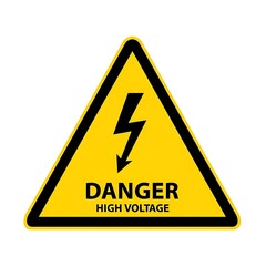 High Voltage Danger Sign.