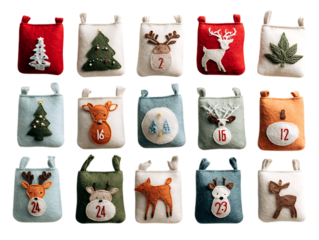 Felt advent calendars
