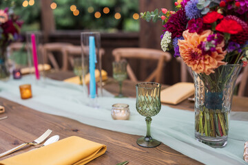 wedding table setting