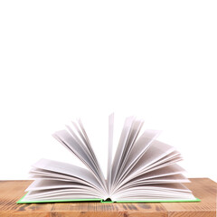 Open book, isolated on transparent background
