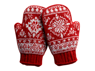 Festive oven mitts