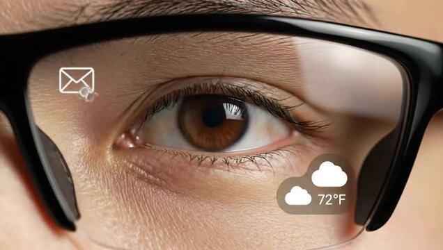 Meta AI Glasses: Hands-free Gesture Control for AR. A person uses a wristband to interact with smart glasses AI&mdash;an intuitive, futuristic interface for wearable technology and ambient computing.