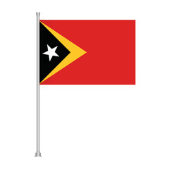 East timor national symbol flag design illustration country patriotic emblem asia state banner graphics