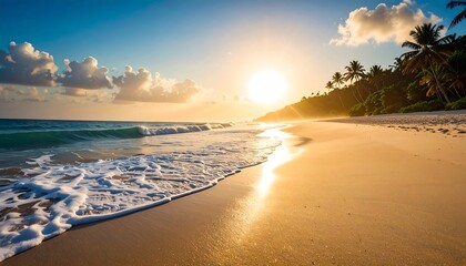 Tropical beach sunset (2)